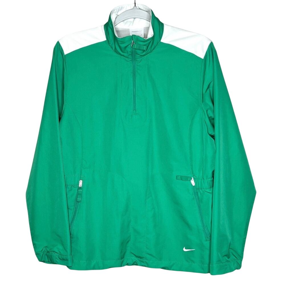 Nike Golf Windbreaker Pullover Size M 1/4 Zip Colorblock Womens Active Jacket